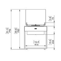Pop 8L Designer Fireplace  [Colour: White]