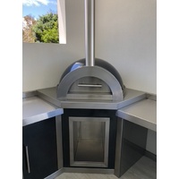 ZESTI ZRW1100 Wood Fired Pizza Oven - Black Dome
