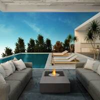Manhattan 50 Fire Pit Table [Colour: Graphite]