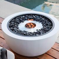 Pod 40 Ethanol Fire Pit Bowl [Colour: Bone]