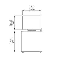 Pop 8L Designer Fireplace  [Colour: White]