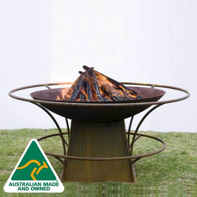 Wok Style Fire Pit With Tapered Base, Using A Wok As Fire Pit
