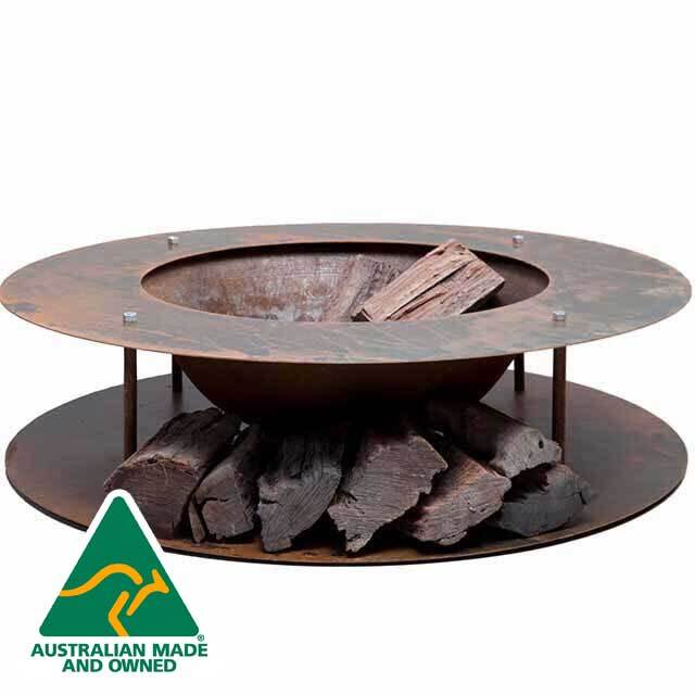 Wood Store Firepit