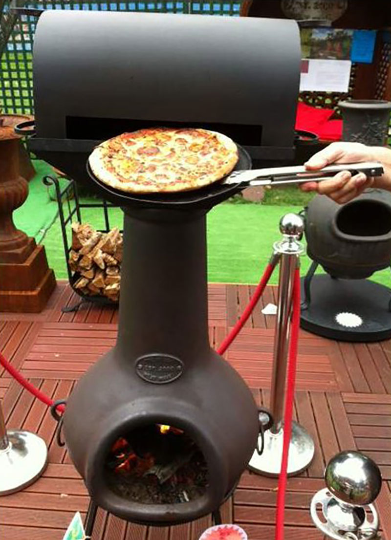 cooking on a chiminea