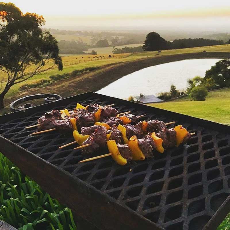 cooking on a chiminea