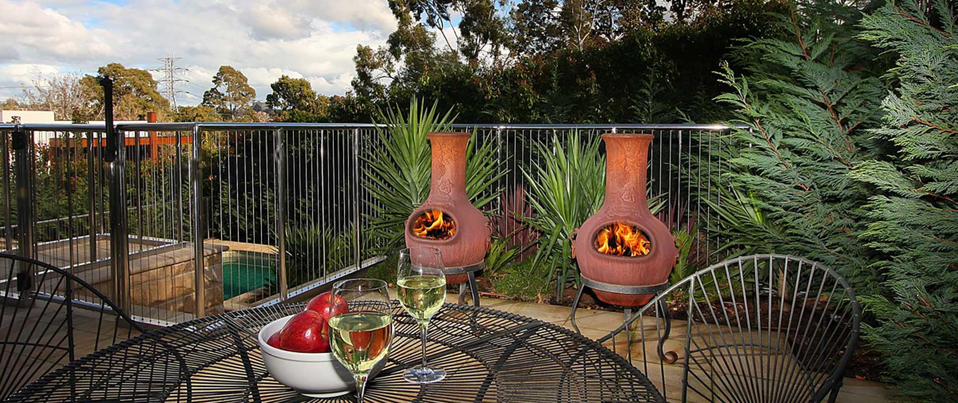Aussie Heatwave Outdoor Fireplaces, Chiminea Fire Pit Pizza Oven