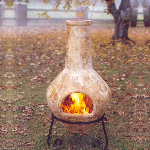 Mexican Clay Chiminea