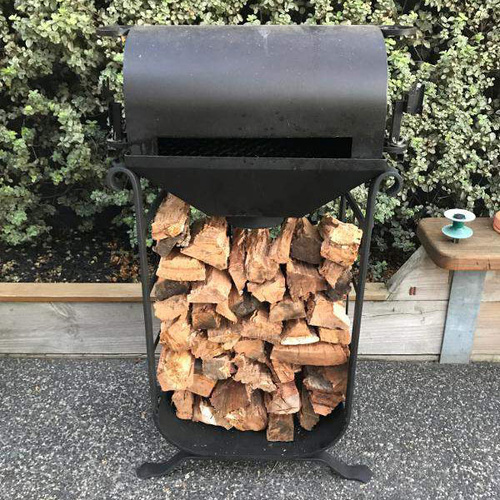 Tuscan Wood Holder + BBQ and Pizza Oven Attachment Pack