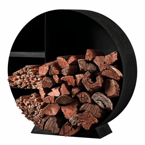 Zero - Firewood Storage Holder  Black 
